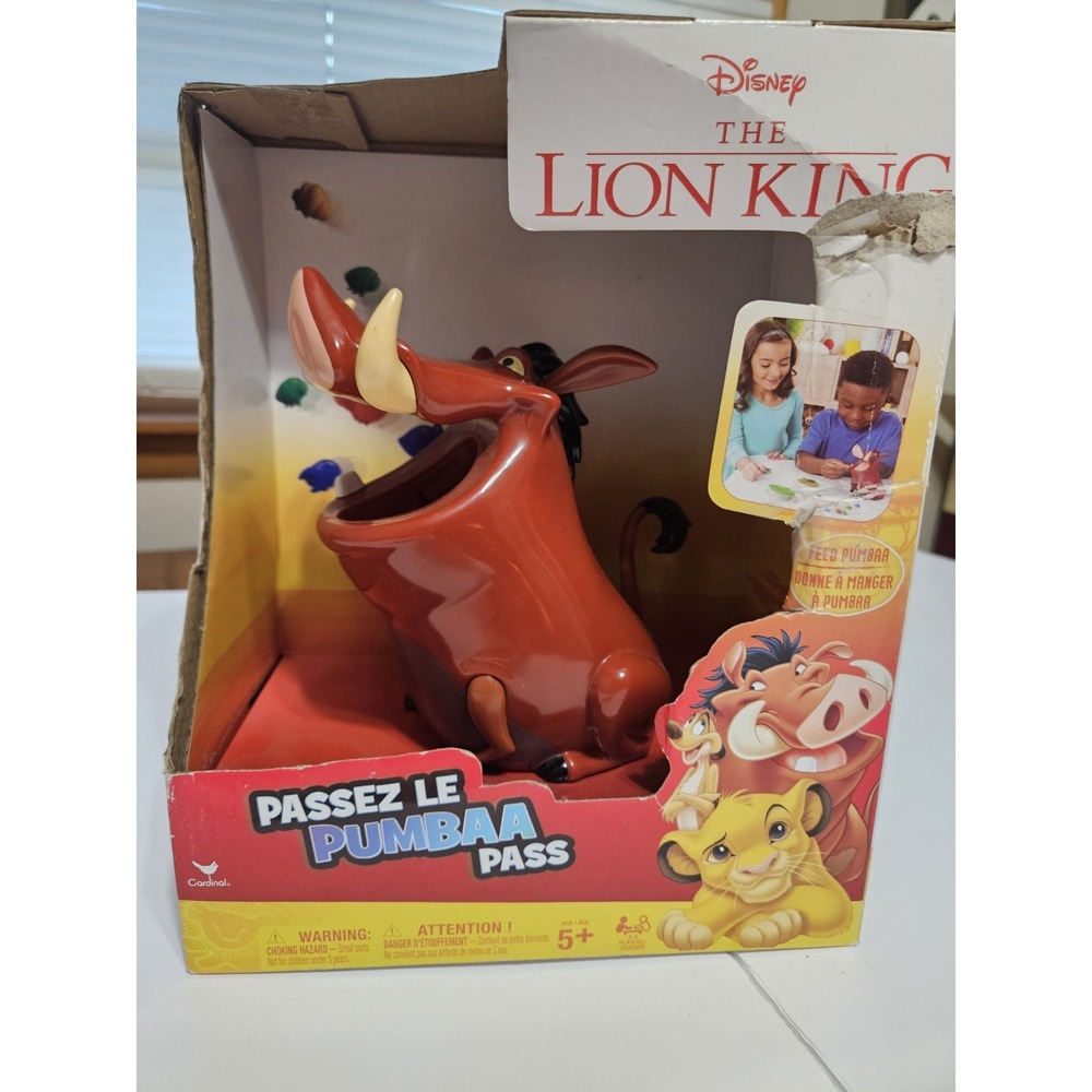 Cardinal Passez le Pumbaa Pass Game Disney Lion King Bilingual Ages 5+ New Box